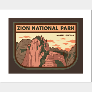 Angels Landing - Zion National Park Posters and Art